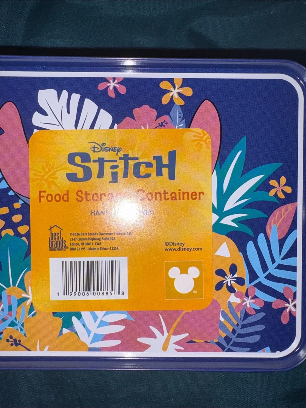 Disney Stitch Blue Lunch Tin & Accessories Set - Blue